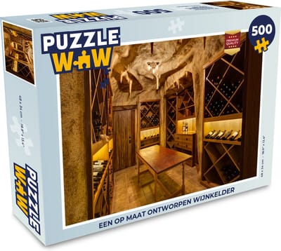 Puzzel Een op maat ontworpen wijnkelder - Legpuzzel - Puzzel 500 stukjes