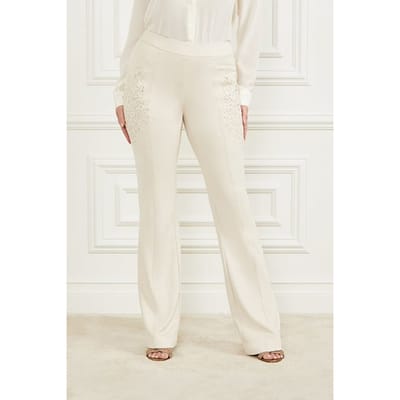 GUESS Marciano By Lorraine Pant Ivory Bone Taglia: 42 | Pantaloni Outlet | Donna | Bianco