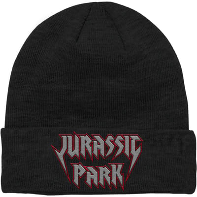 Jurassic Park Rock Theme Embroidered Logo Beanie
