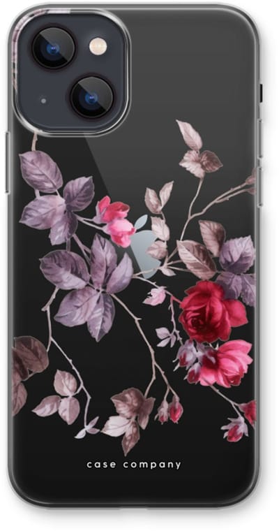 Case Company® - Hoesje geschikt voor iPhone 13 mini hoesje - Mooie bloemen - Soft Cover Telefoonhoesje - Bescherming aan alle Kanten en Schermrand