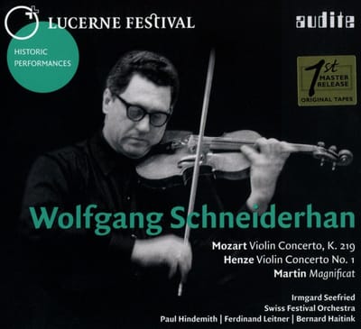 Wolfgang Schneiderhan & Irmgard Seefried - Wolfgang Schneiderhan plays Mozart, Henze & Martin (CD)