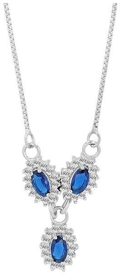 AKZENT Akzent damesketting met hanger "Elowa" van 925 Sterlingzilver, gerhodineerd, duurzaam