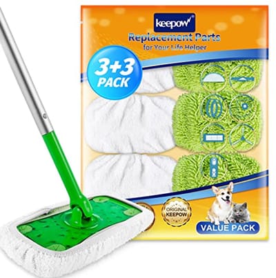 Herbruikbare Vloerdoeken voor Swiffer - 6 Stuks, Compatibel met Droge en Natte Reiniging