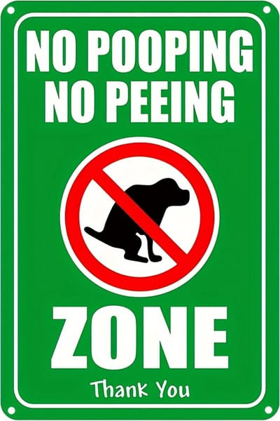 Bovista Verboden Te Poepen - Have A Nice Poop - Are You Pooping - Your Butt Napkins My Lord - Grappige Poster - 20x30cm