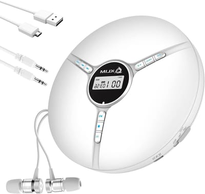 Draagbare CD Speler - Muziek Speler - Muziek Luisteren - Ingebouwde Batterij - 14 Uur Speeltijd - Zwart