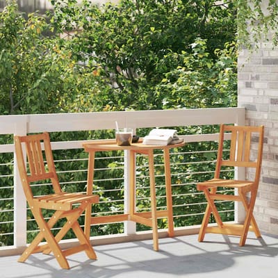 vidaXL - Bistrostoelen - voor - buiten - 2 - st - Massief - Acacia - Hout