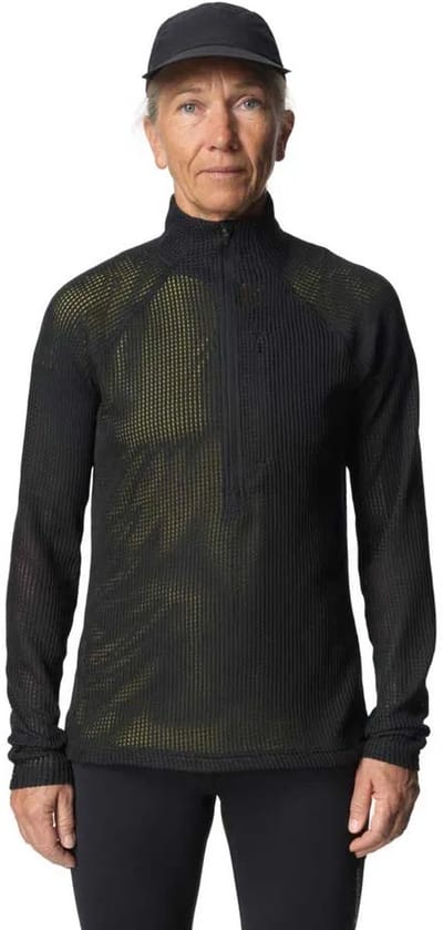 Houdini Pace Flow Sweatshirt Met Halve Rits Zwart XS Vrouw