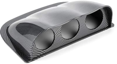 Dashboard Gauge Pod - Meterhouder - Automonitoring - 3 Meter Ontwerp - 52 mm - Zwart