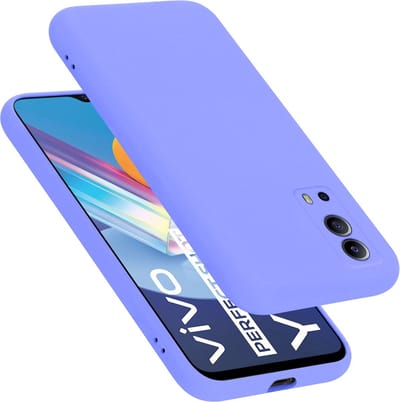 Cadorabo Hoesje geschikt voor Vivo Y52 5G / Y72 5G in LIQUID LICHT PAARS - Beschermhoes gemaakt van flexibel TPU silicone Case Cover