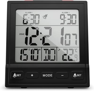 Digitale Wekkerradio met Temperatuurweergave en Alarmfuncties