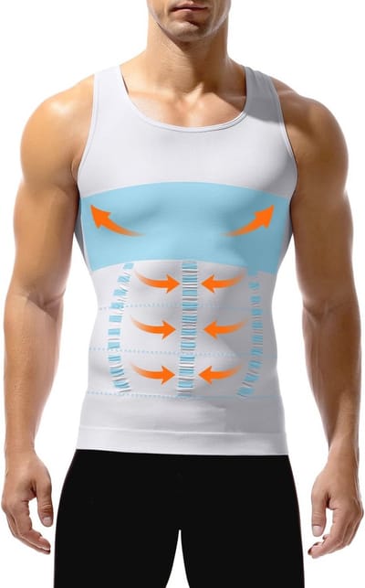 Compressieshirt voor Heren - Mouwloos Body Shaper Vest voor een Strakke Silhouet