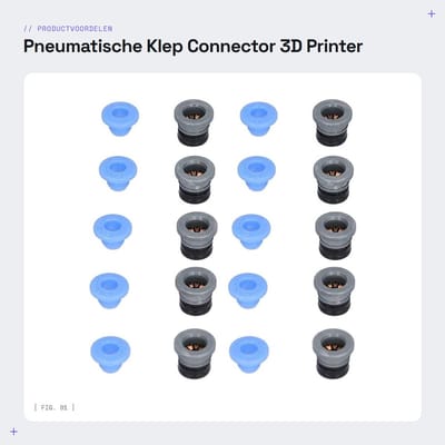 Dailygoods- Pneumatische Klep Connector - 10 Stuks - Eenvoudige Installatie - 3D Printer Accessoires - PTFE - Lichtgewicht - Handige Bediening - Fittingen