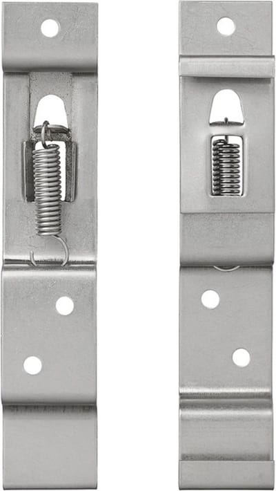 Benson Kentekenplaat klemmen - 2x stuks - RVS - nummerplaat bevestigen - aanhanger