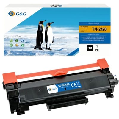 G&G TN2420 Huismerk Toner Geschikt voor Brother TN-2420 - Zwart