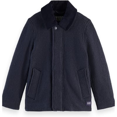 Scotch & Soda Boy Wool-blend Overcoat Sky Captain Taglia: 4 | Giacche Outlet | kids