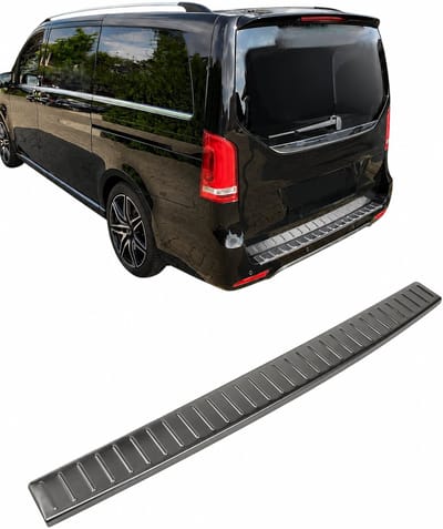 BinaParts Bumperbeschermer Geborsteld Donker RVS Geschikt voor Mercedes Vito W447 & V-Klasse 2014-2026