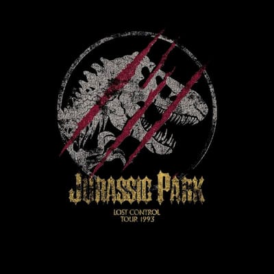 Jurassic Park Lost Control Men's T-Shirt - Zwart - 5XL
