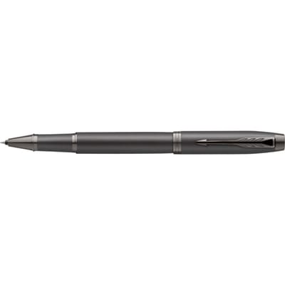 Parker IM Monochrome rollerballpen | zwarte inkt | gunmetal afwerking en details | fijne punt | geschenkverpakking