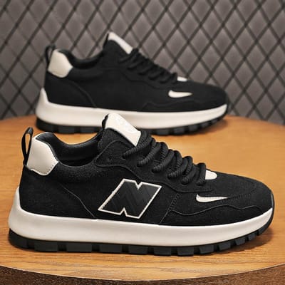 CYYTL Heren Sneakers Casual Schoenen Outdoor Hardlopen Mode Tennis Skateboard Platform Sport Wandelen Luxe Designer Loafers 44 black