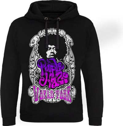 Jimi Hendrix Purple Haze World Tour Epic-hoodie, zwart