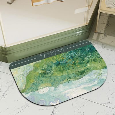 Olieverf Badkamer Voetmat Antislip Absorberend Tapijt Badkamer Voetmat Toilet Ingang Diatomeeënaarde Kussen 40*60CM