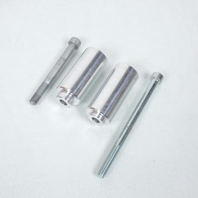 Kit fixation argent CRASH PADS BIHR pour moto Suzuki 650 SV 2003-06 TPSV650S_03