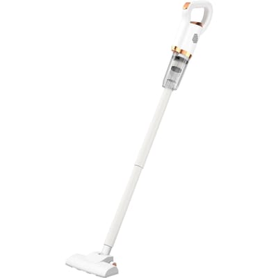 Draadloze stofzuiger 2 in 1 Stille oplaadbare handstofzuiger met krachtige steelstofzuiger white