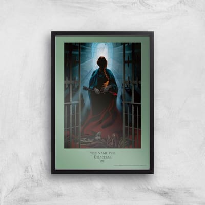 Game of Thrones Disappear Giclee Art Print - A4 - Black Frame