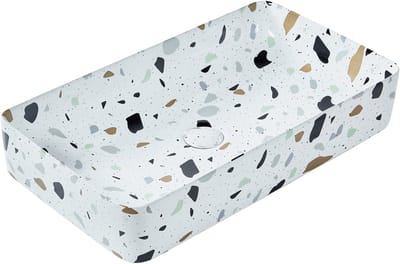 NULES - Wastafel - Terrazzo - 51 x 34 cm - Keramiek