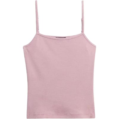 Fijn geribbeld tanktop voor dames Superdry
