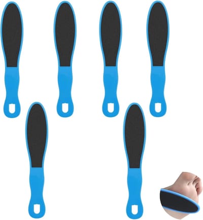 Voetvijlen Set - Huid Verwijderaar - Voetverzorging Thuis - Dubbelzijdig Ontwerp - 23cm Pakket - Blauw