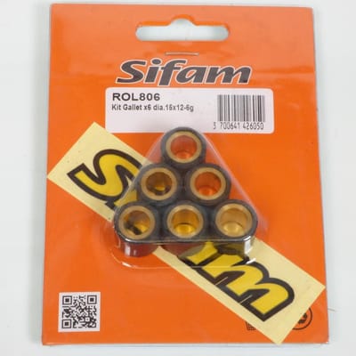 rol voor sifam variator voor scooter cpi 50 oliver 2003 tot 2006 15x12 6grs nieuw