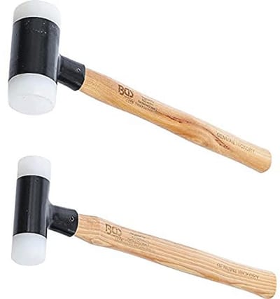 Set uitdeukhamers met hickory-steel | terugslagvrij | Ø 30/45 mm | 2-dlg.