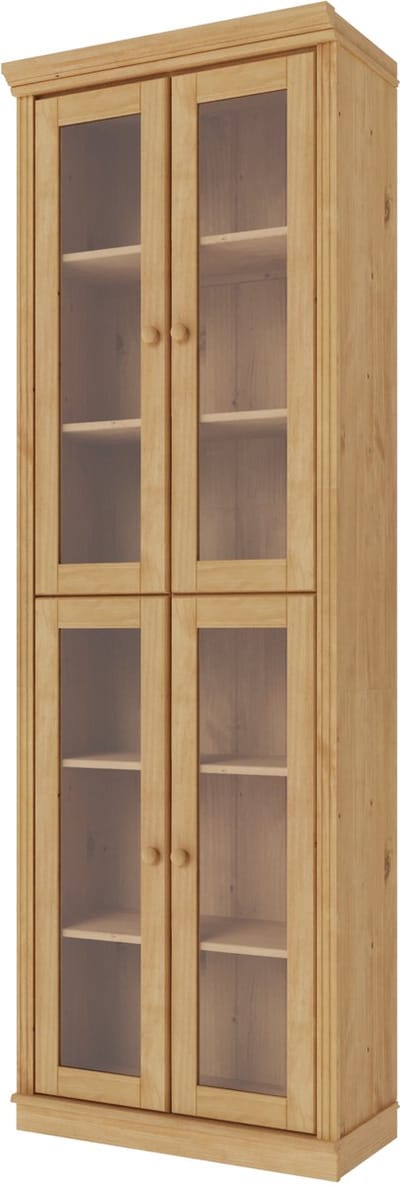 Anita- Boekenkast Glazen Deuren 4 pcs SW