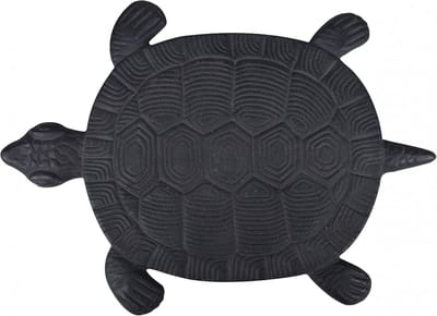 Tuinplaten - Terrastegels Looptegels - Tuin Decoratie - Schildpad Motief - 32 x 23 cm - Bruin
