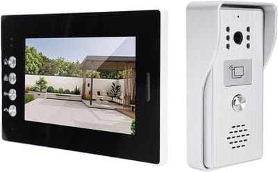Video Deur Intercom - Beveiligingssysteem - Bezoekers Ontvangen - 120 Graden Camera - 7 Inch Scherm - Zilver