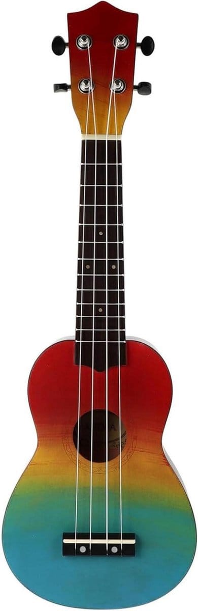 Ukulele Set - Muziek Instrument - Muziek Leren - Regenboog Kleuren - 54x17.5CM - Multicolor