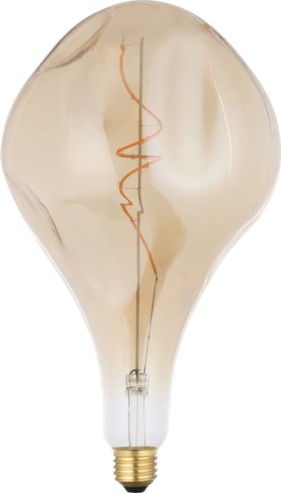 Eglo Ledfilamentlamp Spiral - Amber - D16,5cm - Dimbaar - Warm Wit - E27 - 4w