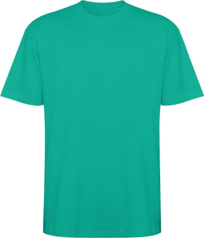 Jade Groen oversized unisex t-shirt katoen Model Bull merk Roly maat XXXL