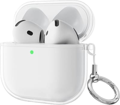 AirPods 4 Case 2024 - Transparante TPU Beschermcase voor Apple AirPods 4e Generatie met Koord en Sleutelhanger - Draadloos Opladen
