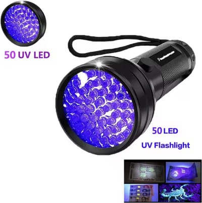 CHPN - UV zakLamp - UV zak lamp - 51 Ultra Violet LEDs - Blacklight zaklamp - UVlamp - Zaklamp - Flashlight