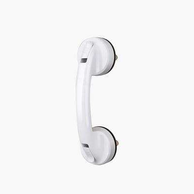 Douchegreep Zuignap - Veiligheidsgreep Bad - Extra Steun - Zonder Boren - 30 cm - Wit