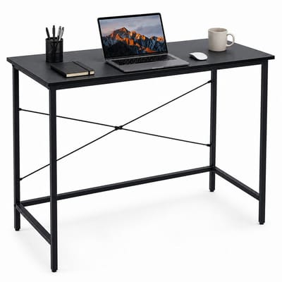 Lina® Bureau - Computertafel - Bureautafel - Computerbureau - Industriele Zwarte Hoekbureau - 100x45x75cm