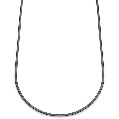 Essentials | 3 mm Gunmetal Zwarte Ketting met Visgraatschakels