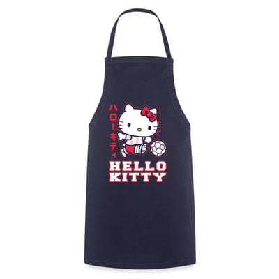 Hello Kitty Speelt Voetbal Keukenschort