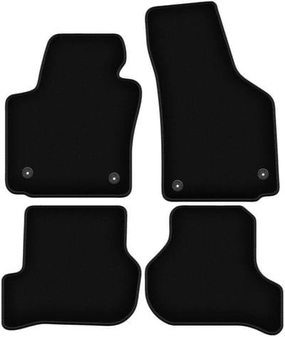 BASIC zwarte veloursmatten voor: Seat Leon II hatchback (2005-2012)