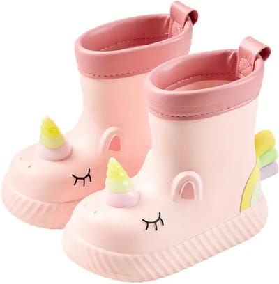 Dutchers.® Unicorn Regenlaarzen voor Meisjes - * - Met Flexibele Zool - Waterdicht & Winddicht - Beschermt tegen Wind, Regen en Vuil - Zorgeloos Buitenspelen - Laarzen voor Kinderen - Sinterklaascadeau - Outdoor - Sinterklaas - Maat 23
