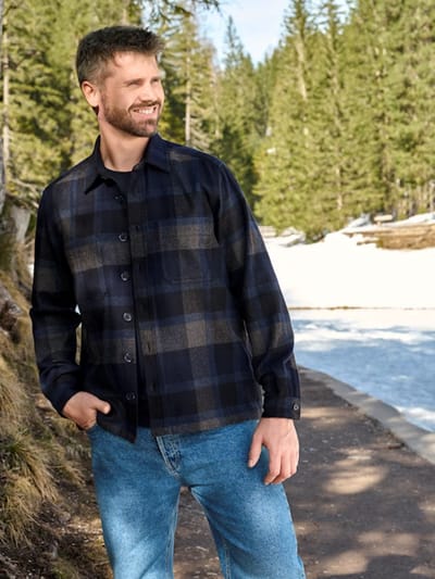 Casa Moda Casual Outdoor Geblokt Overhemdjack 544367400-145 - XXL