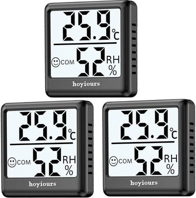 Digitale Thermometer Hygrometer voor Binnen met Groot LCD-Scherm en Smiley-Indicator