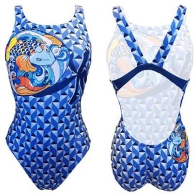 Turbo Geo Carpa Zwemkleding Blauw M Vrouw